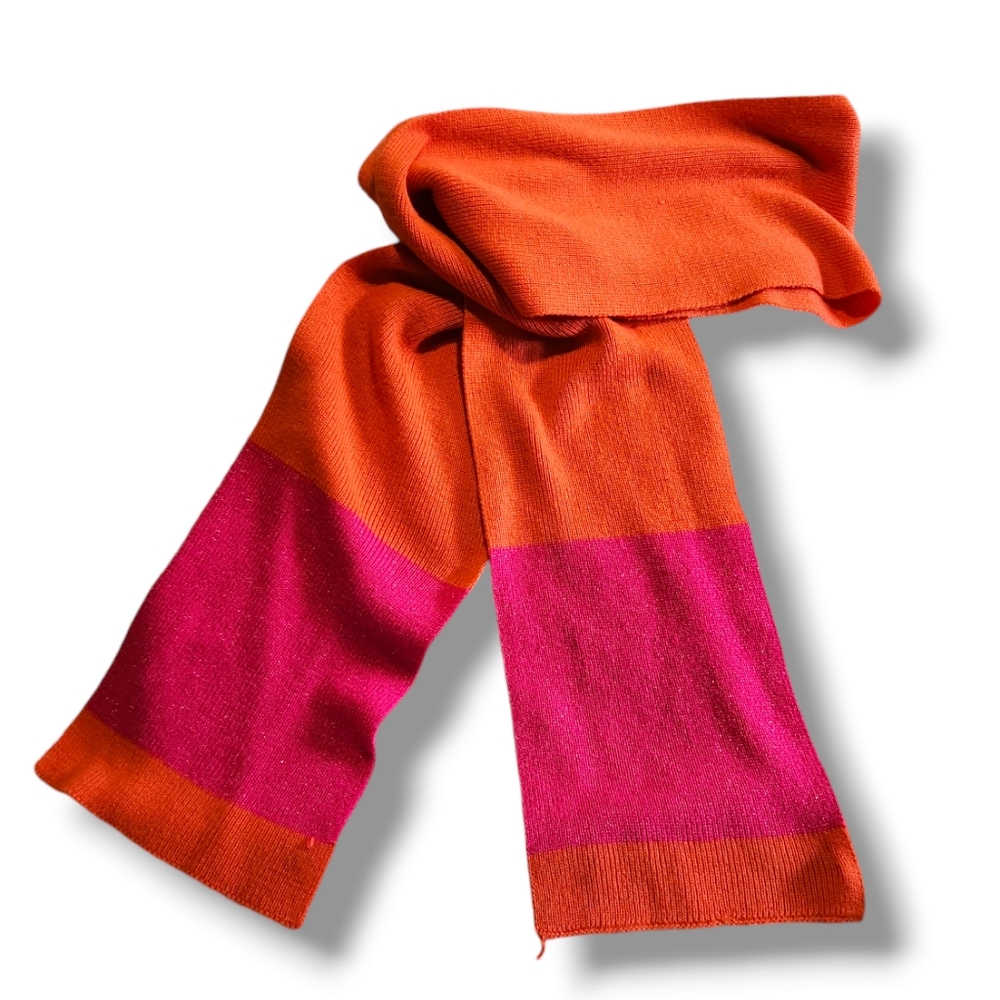 Lane Bryant Women's(OS) Orange and Shimmer Pink Scarf